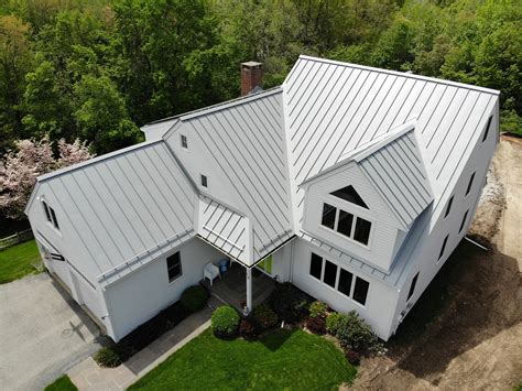 standing seam metal roof white house|standing seam metal roof colors.